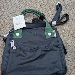 Anello Mini Backpack Navy With Green Handles (NWT)